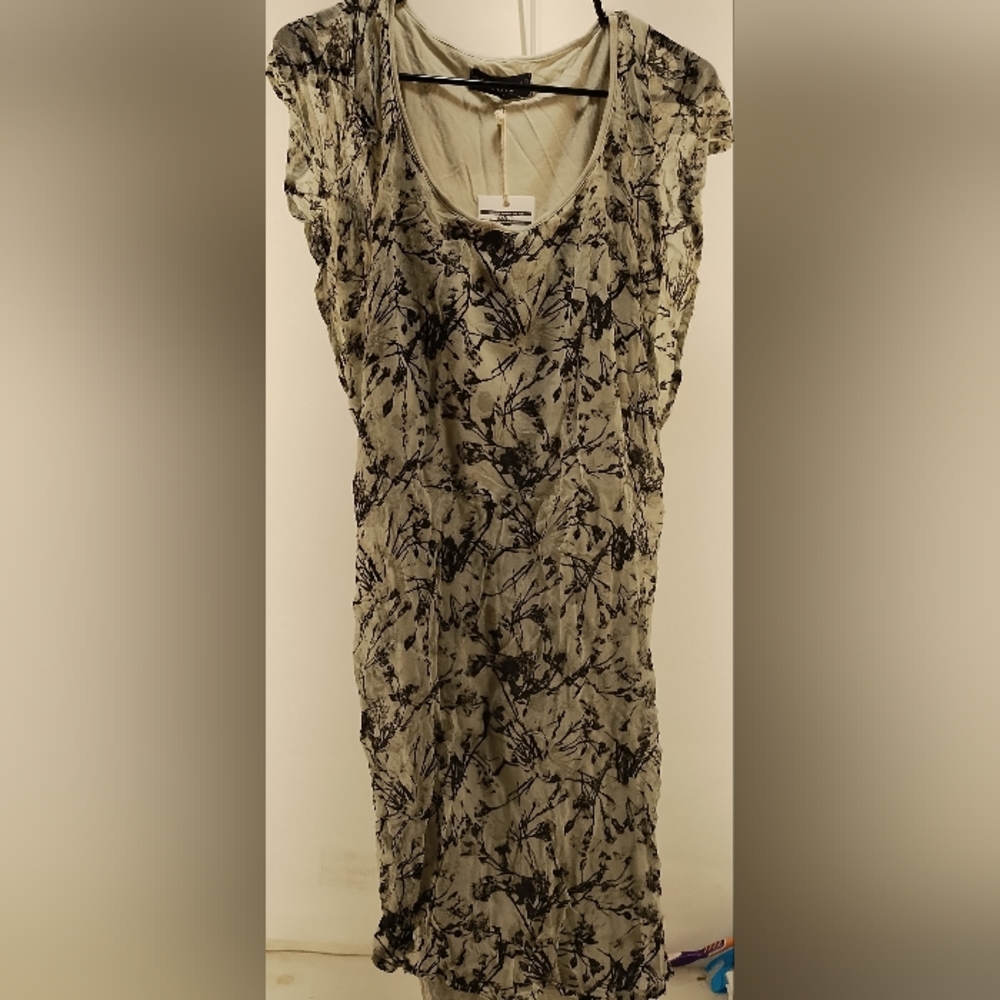 Religion grey black Floral dress